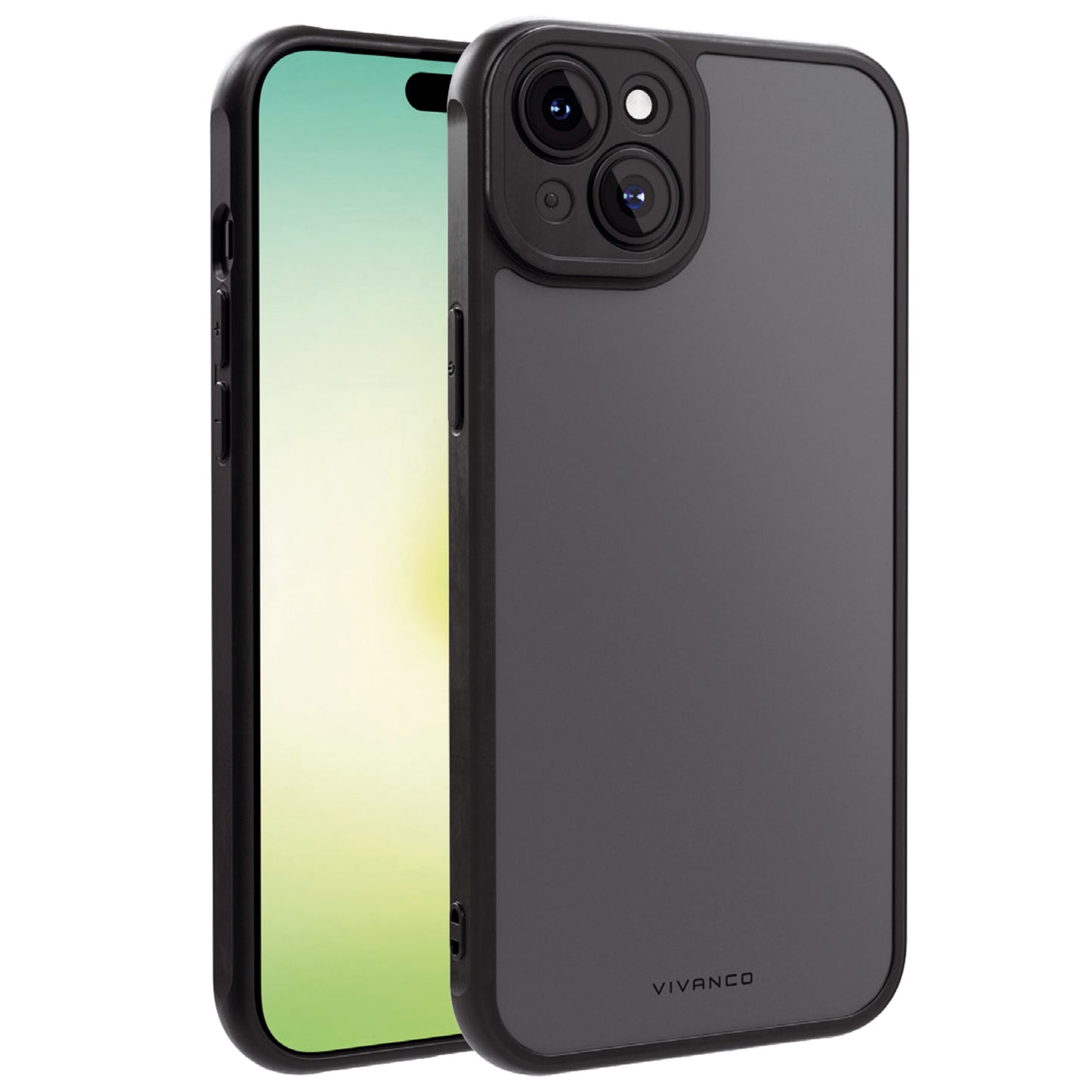 IPHONE 15 PLUS FROSTED CASE INTEGRATED CAMERA PROTECTION