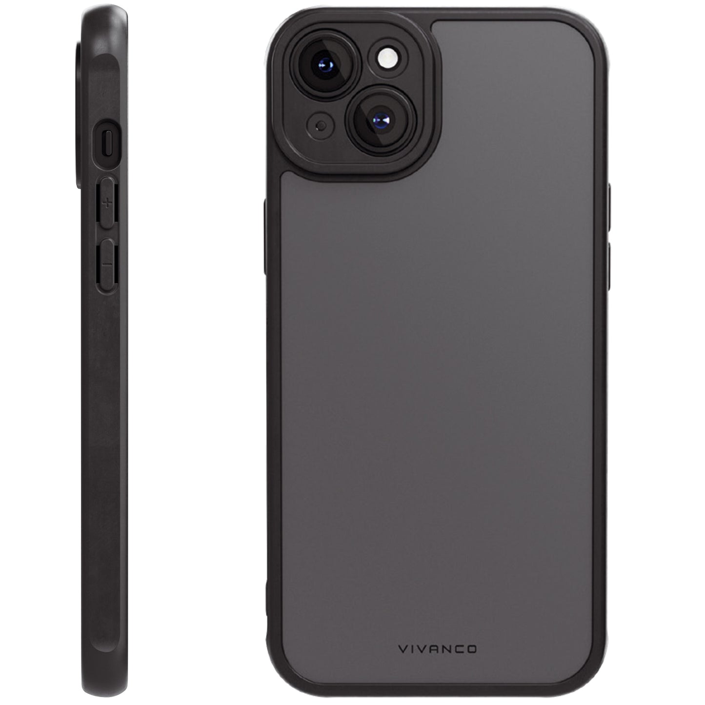 IPHONE 15 PLUS FROSTED CASE INTEGRATED CAMERA PROTECTION